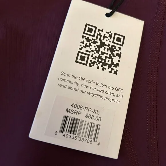 NEW Girlfriend Collective Compression High Rise Legging - SZ XL - Plum - Picture 2 of 4